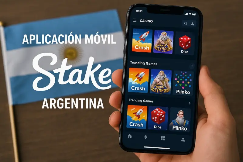 Aplicación móvil de Stake en Argentina